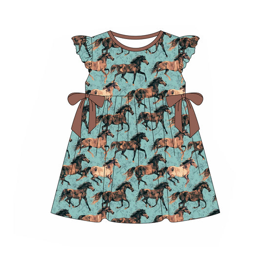 pre -order humting horse cowgirls dress GSD2004