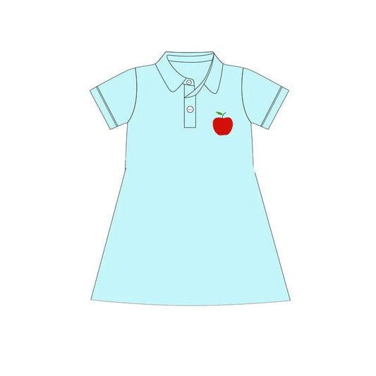 pre -order blue apple short Sleeve girls set GSD2014