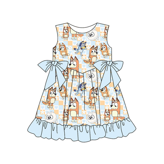 pre -order cartoon print Sleeveless girls set GSD2059