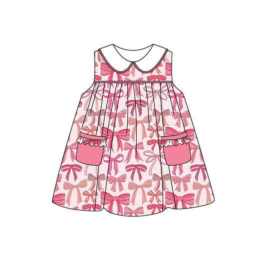 pre -order pink bows pocket girl set GSD2139