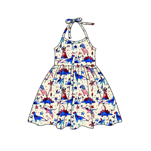 pre -order 4th of July pattern print girl set GSD2140