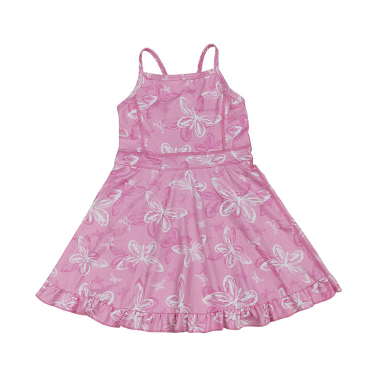 Pink flower Athletic Tennis DRESS GSD2292