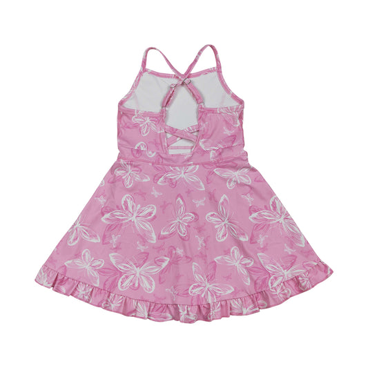 Pink flower Athletic Tennis DRESS GSD2292