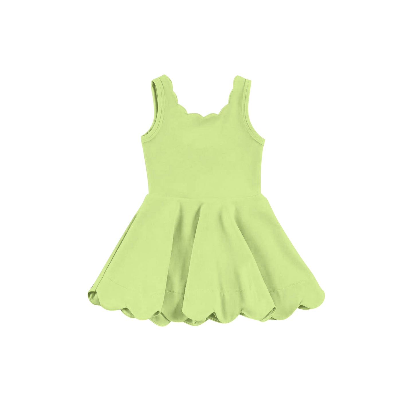 pre -order light green print girl yoga dress GSD2374