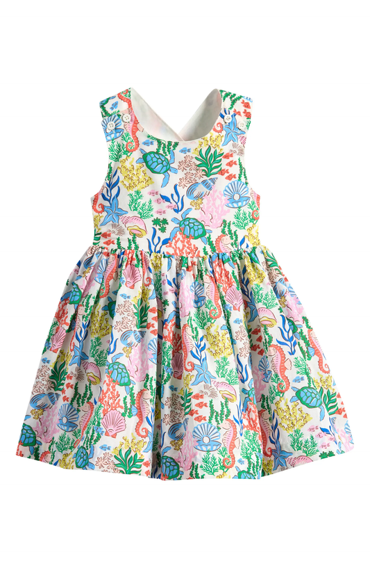 pre -order sea grass print girl dress GSD2508