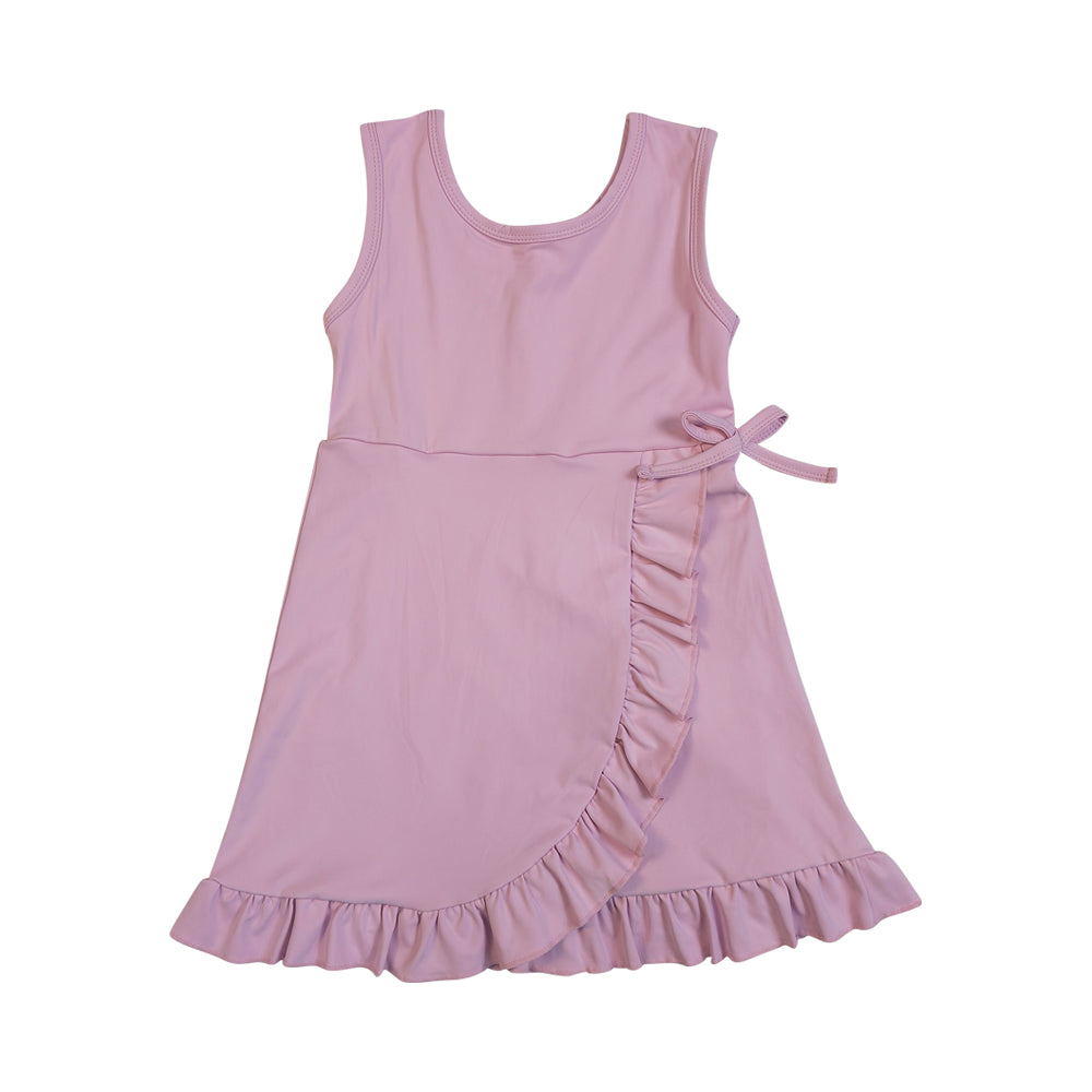 Athletic Pink Sleeveless Girls Dress GSD3034