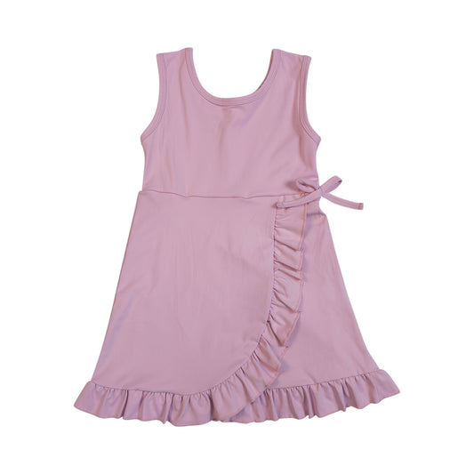 Athletic Pink Sleeveless Girls Dress GSD3034