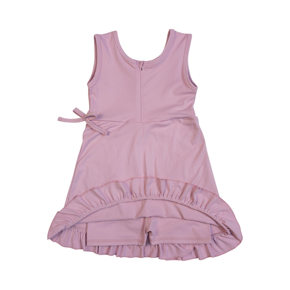 Athletic Pink Sleeveless Girls Dress GSD3034