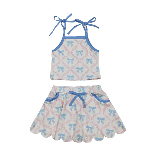Athletic scallop Girls Set GSD3727