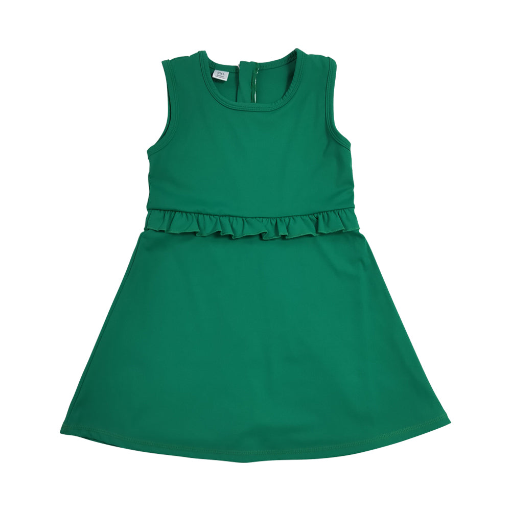 Athletic Green Girls Dress GSD3742