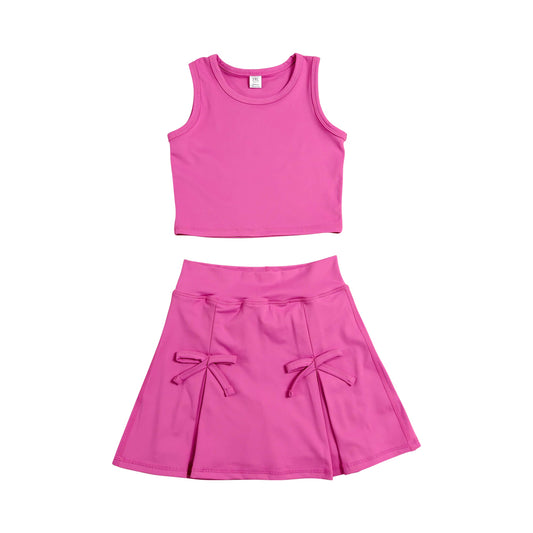 Athletic Hot Pink Skort Outfits GSD3758