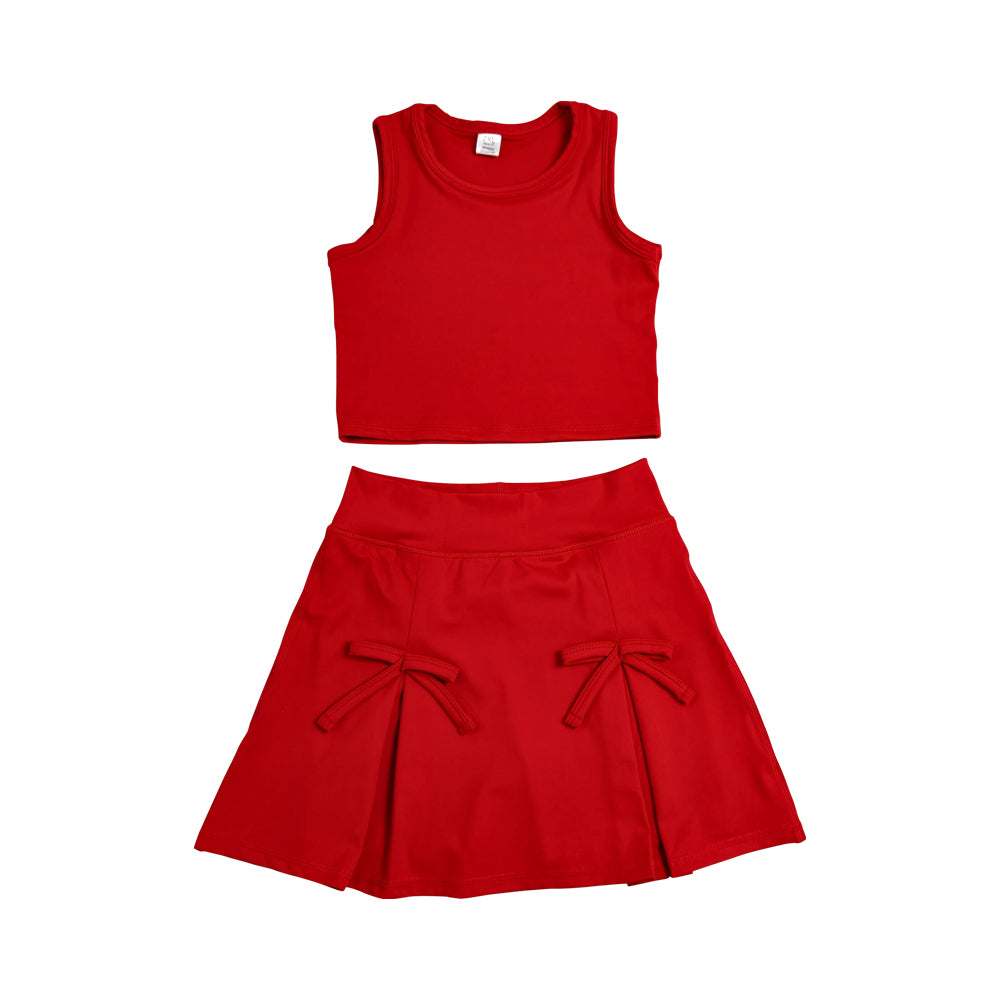 Athletic Red Skort Outfits GSD3759