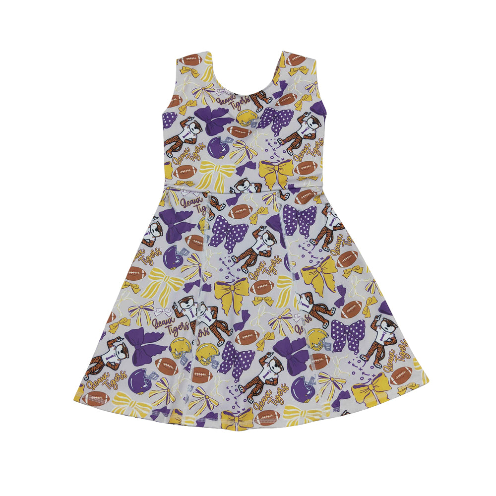 Athletic Purple Girls Dress GSD3801
