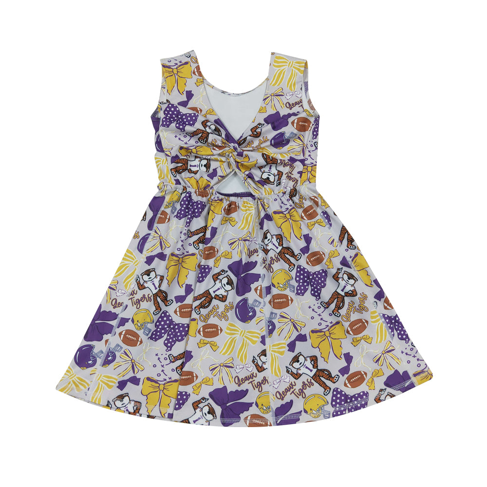 Athletic Purple Girls Dress GSD3801