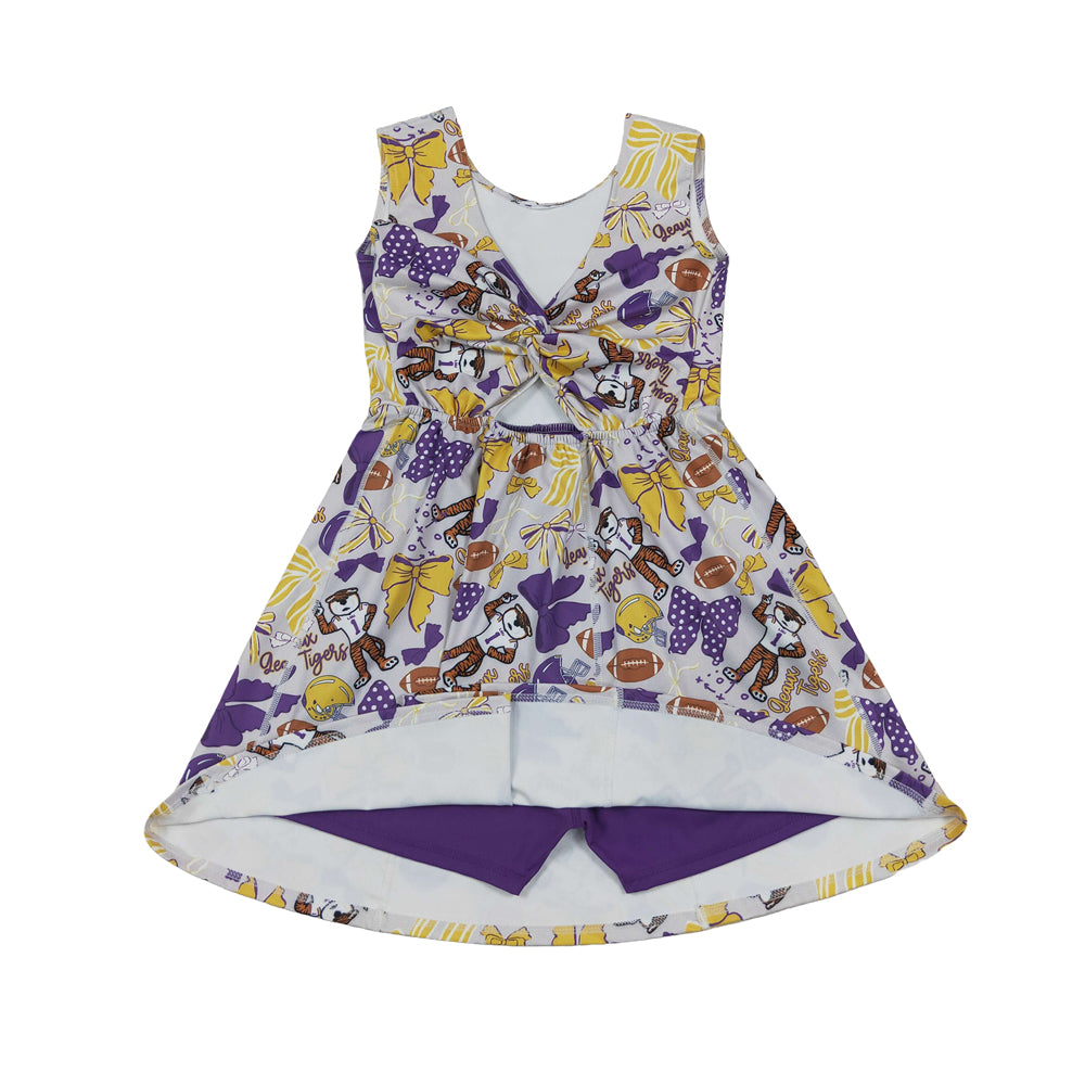 Athletic Purple Girls Dress GSD3801