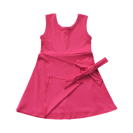 Athletic Pink Girls Dress GSD3878