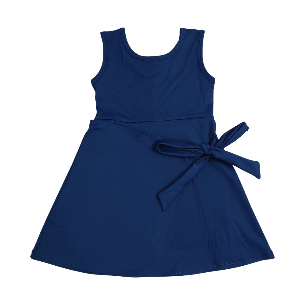 Athletic Navy Ruffle Girls Dress GSD3880