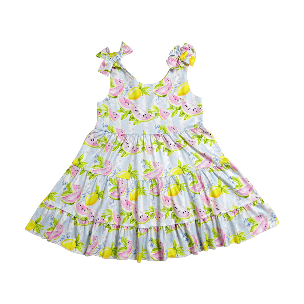 Watermelon Lemon tier Girls dress GSD3965