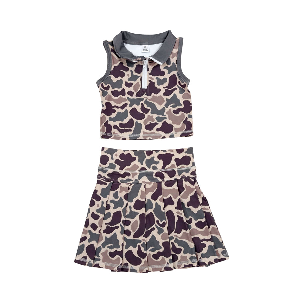 Athletic Camo Skort Outfits GSD3969