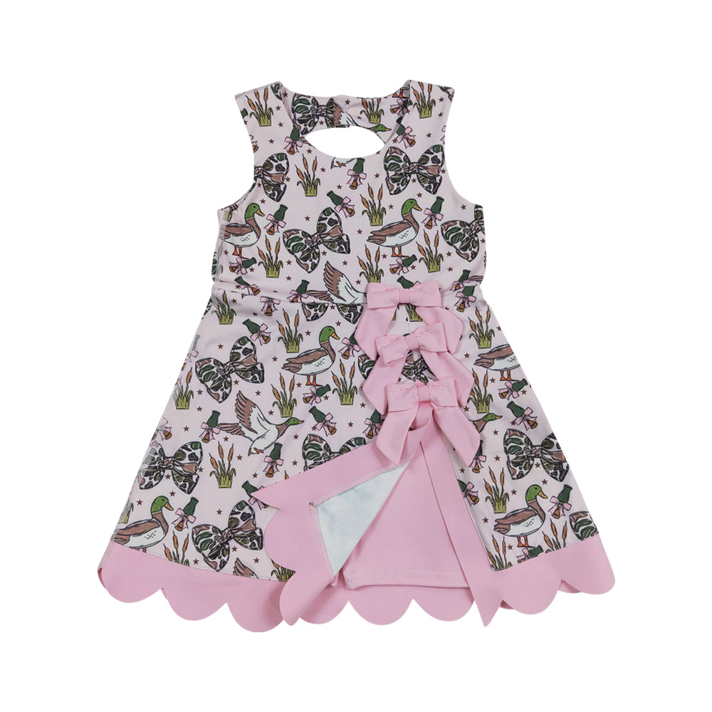 Athletic Duck Scalloped With Bow Skort dress GSD4009