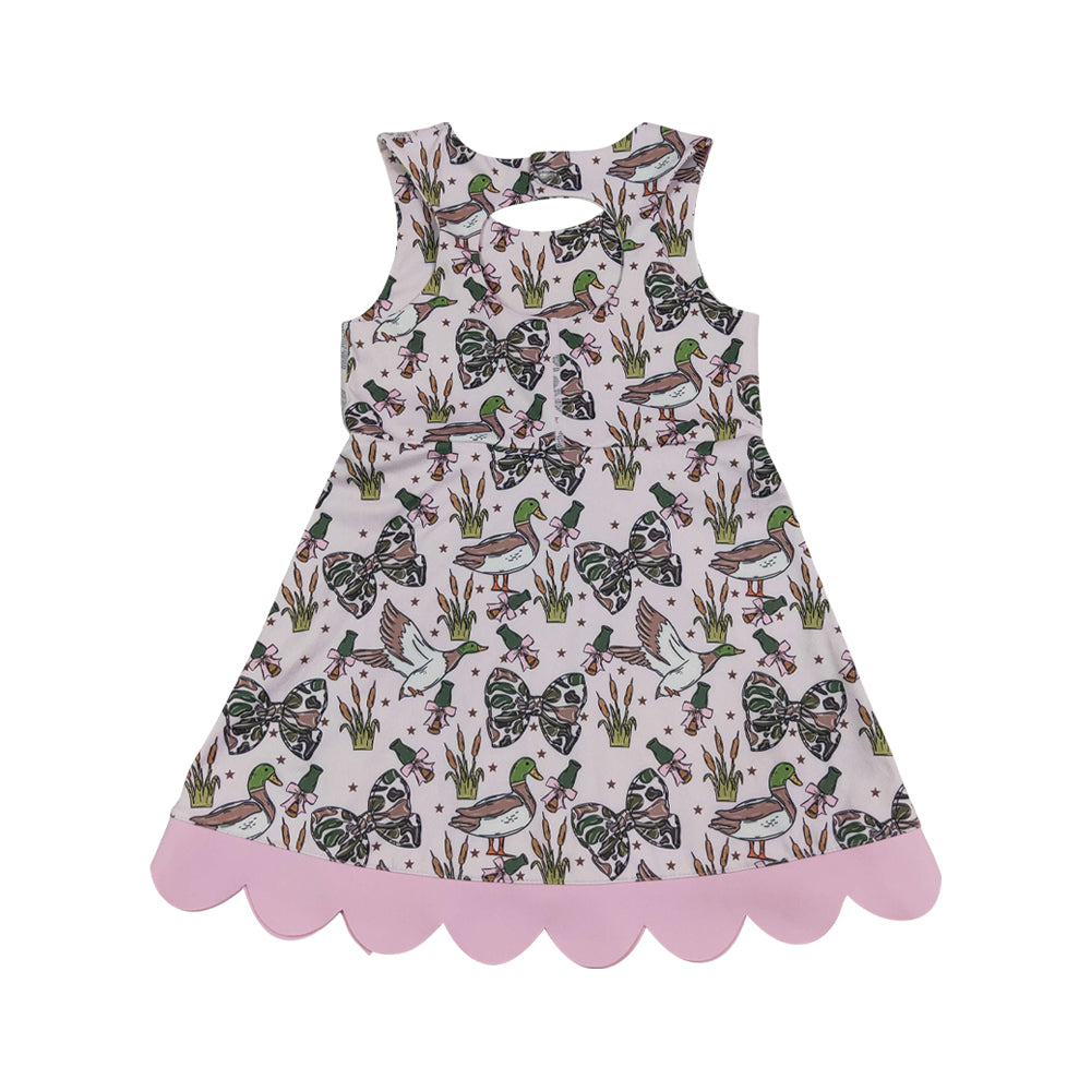Athletic Duck Scalloped With Bow Skort dress GSD4009