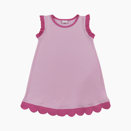 Athletic Pink Ruffle Girls Dress GSD4052