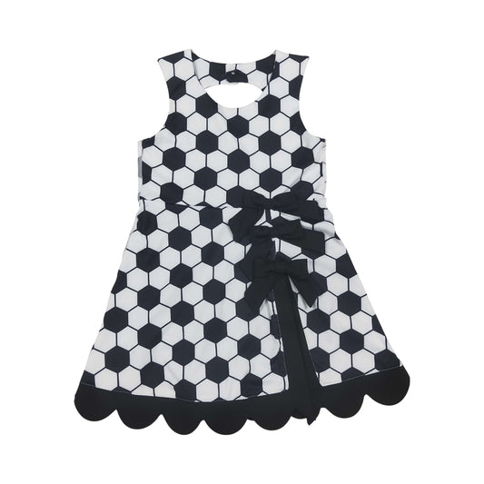 Athletic football Scalloped With Bow Skort dress GSD4102