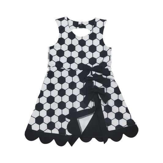 Athletic football Scalloped With Bow Skort dress GSD4102