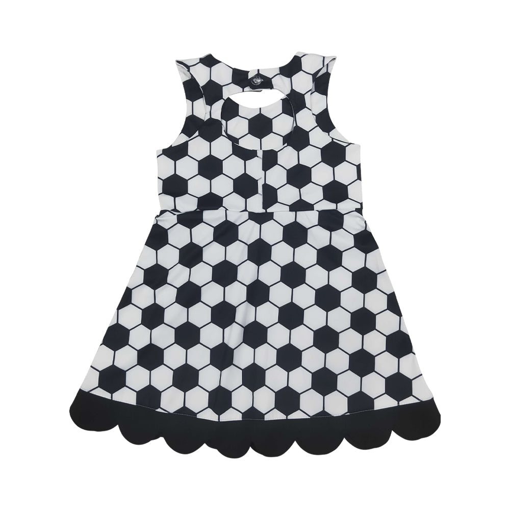 Athletic football Scalloped With Bow Skort dress GSD4102