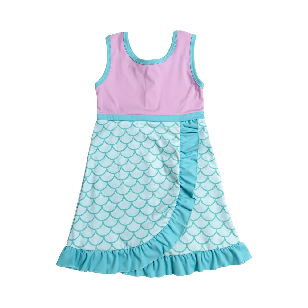 Athletic Pink Fishscales Girls Dress GSD4125