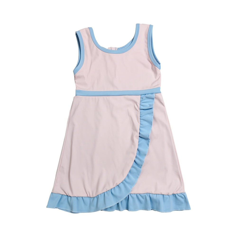 Athletic Pink Ruffle Girls Dress GSD4129