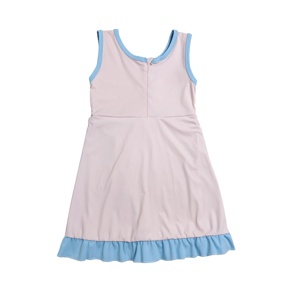 Athletic Pink Ruffle Girls Dress GSD4129