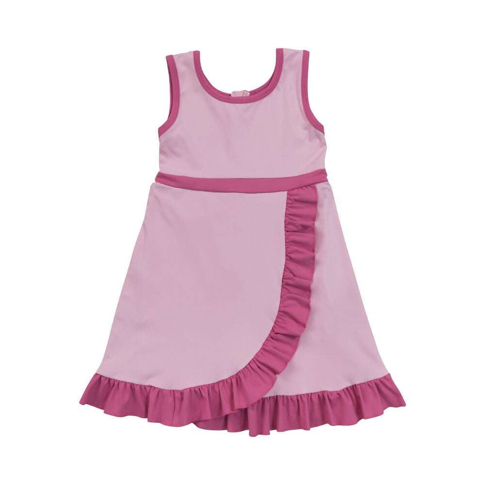 Athletic Pink Ruffle Girls Dress GSD4152