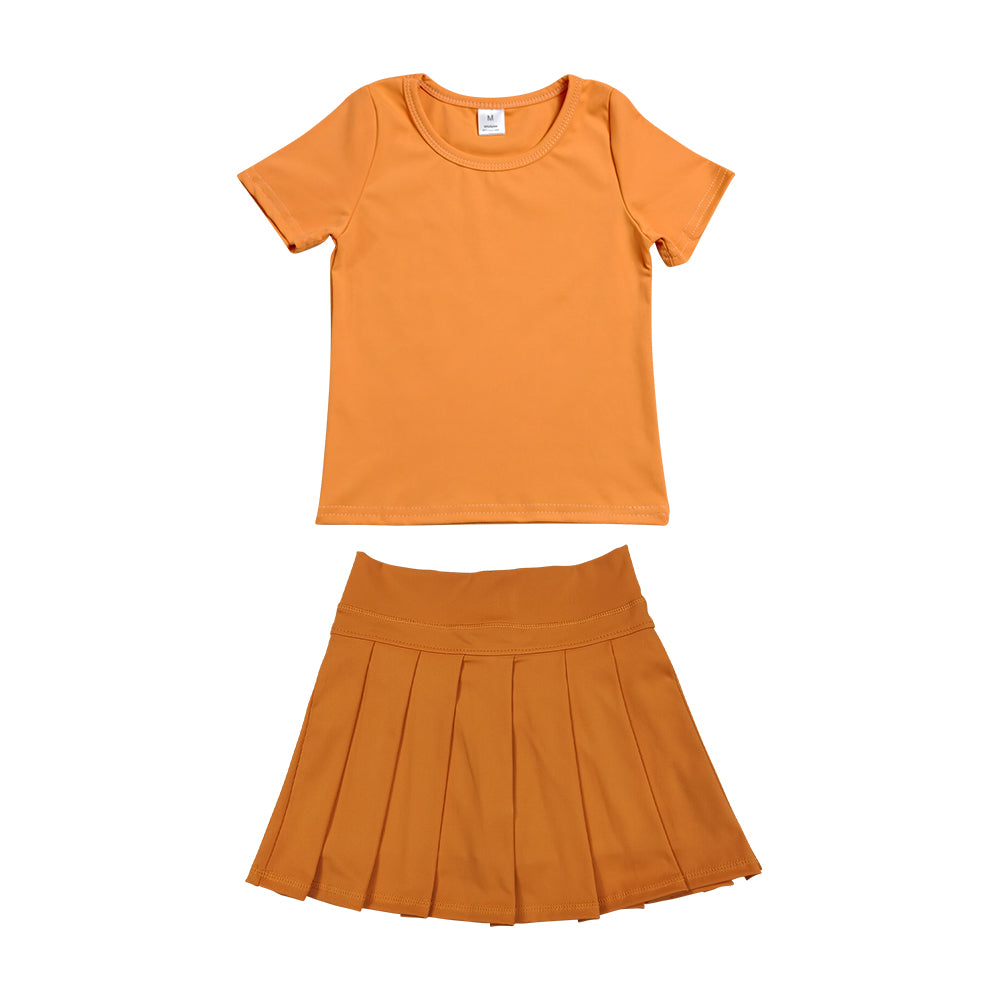 Athletic Orange Tennis Skort Outfits GSD4270
