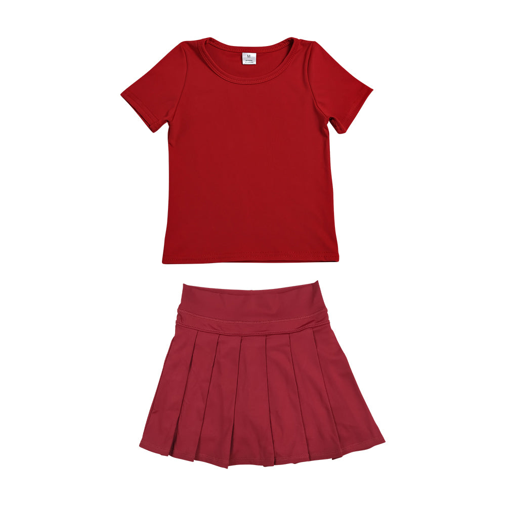 Athletic Red Tennis Skort Outfits GSD4271