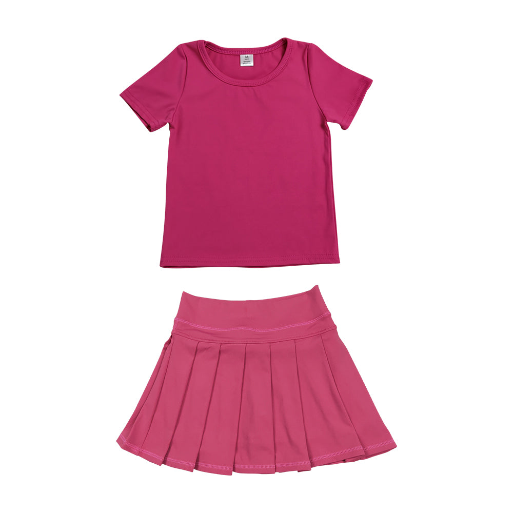 Athletic Hot Pink Tennis Skort Outfits GSD4272