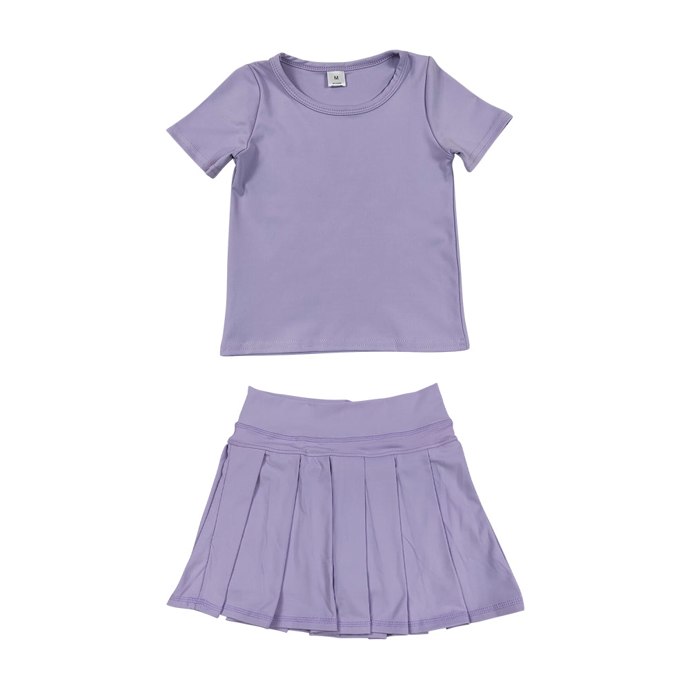 Athletic light purple Tennis Skort Outfits GSD4275