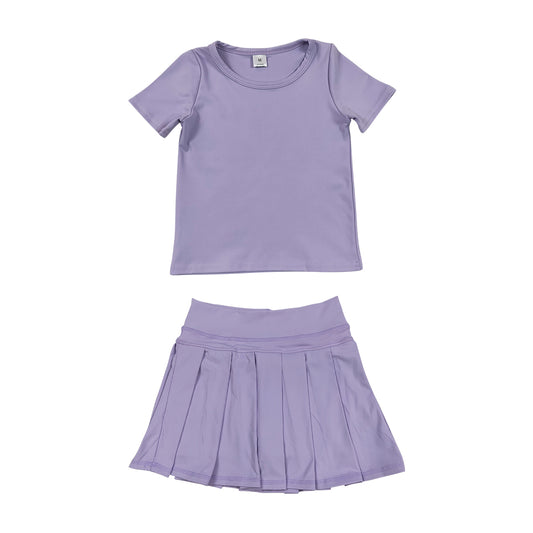 Athletic light purple Tennis Skort Outfits GSD4275
