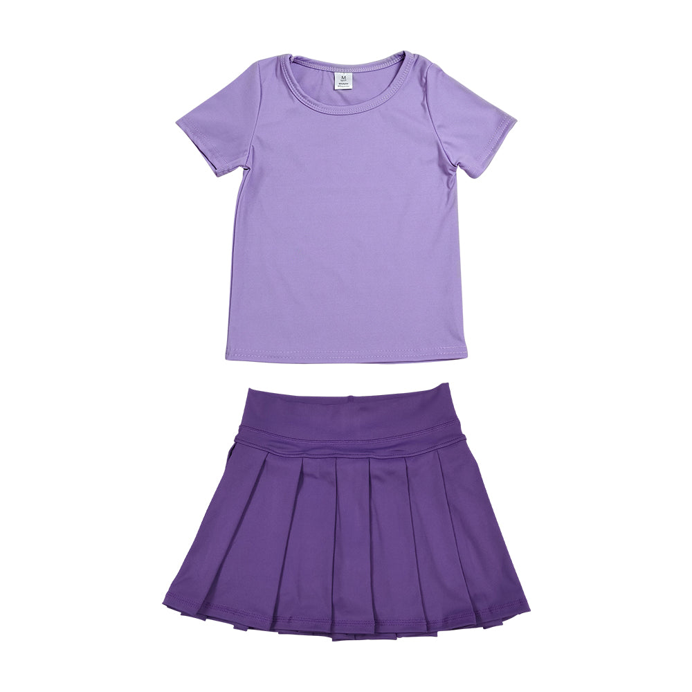 Athletic purple Tennis Skort Outfits GSD4276