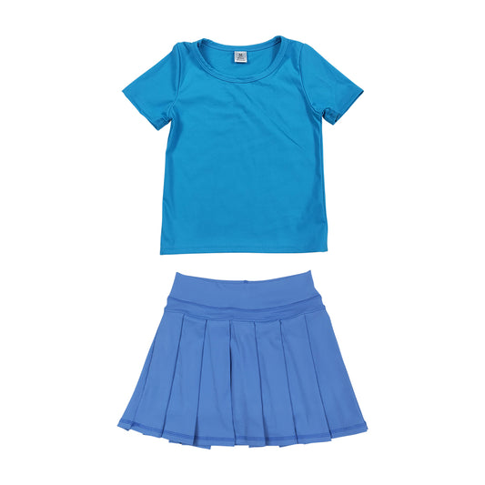 Athletic Blue Tennis Skort Outfits GSD4277