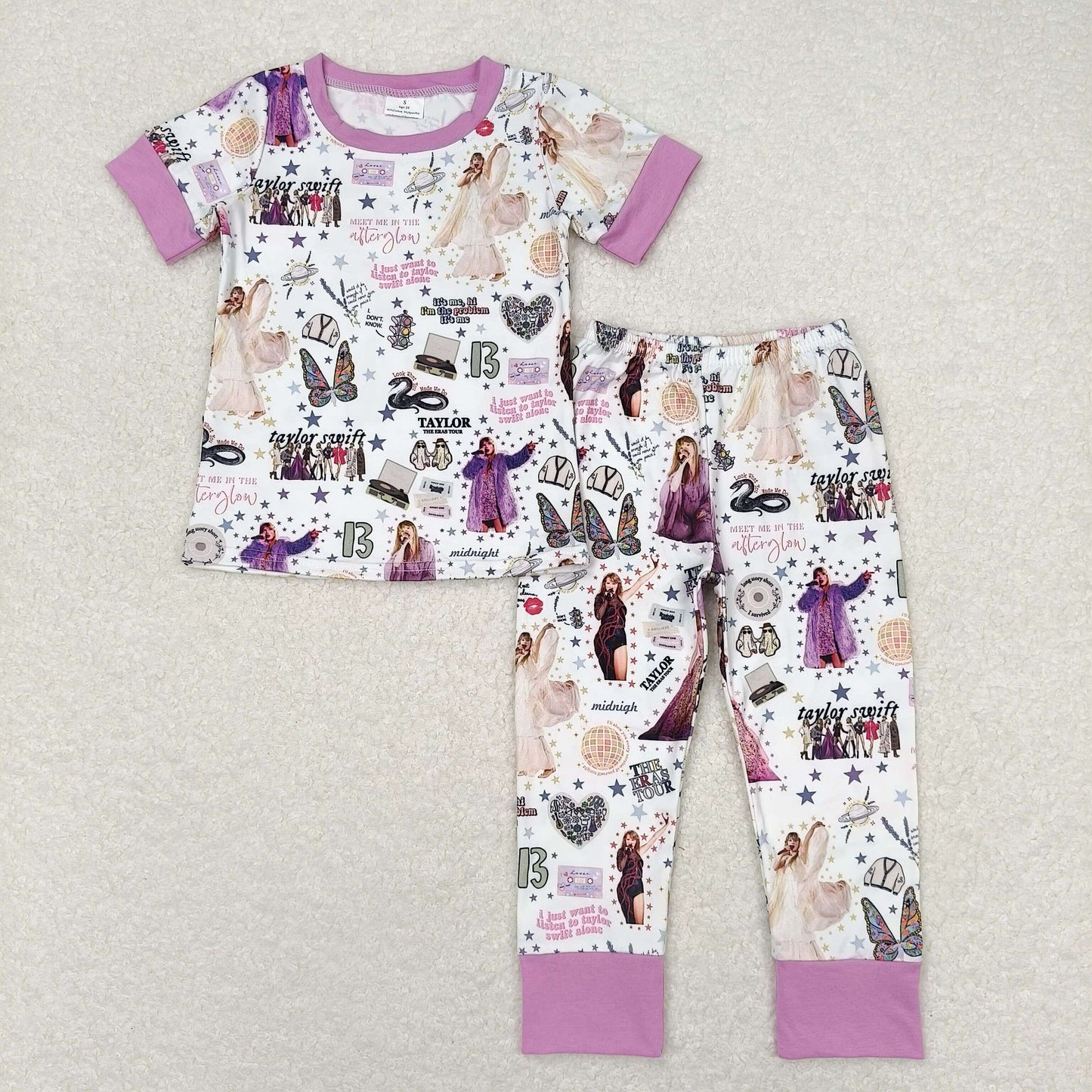 Cartoon Print Short sleeve pajamas