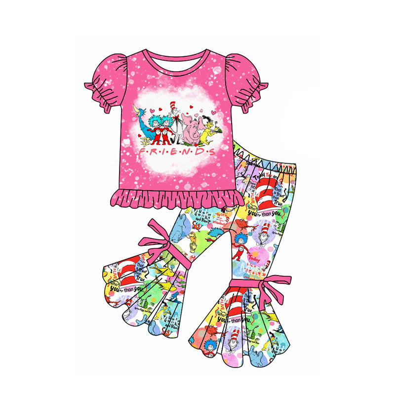 pre -order colorful cartoon print Girls set GSPO1864