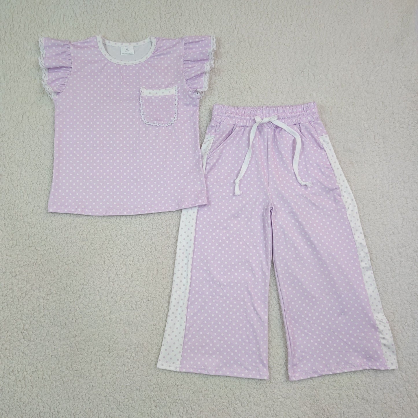Boutique Colorful Dots Cute Sister Matching Girls Outfits