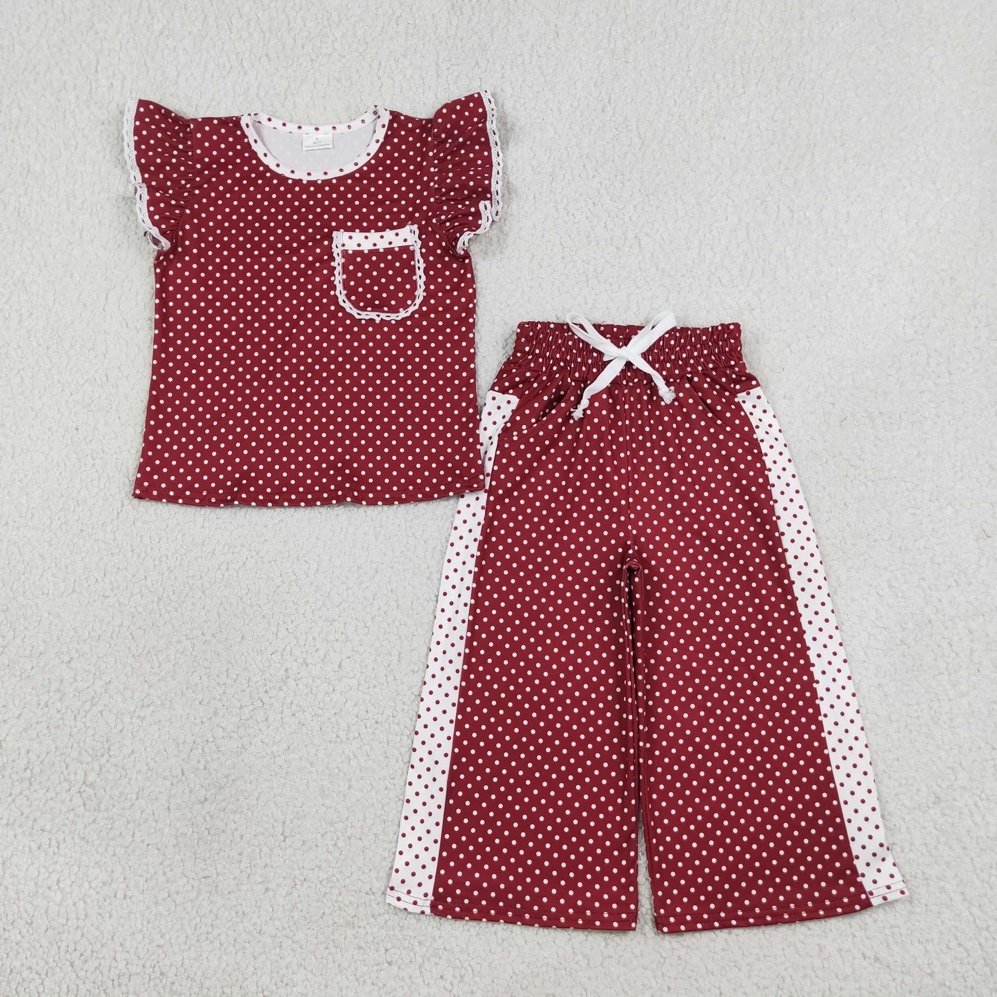 Boutique Colorful Dots Cute Sister Matching Girls Outfits