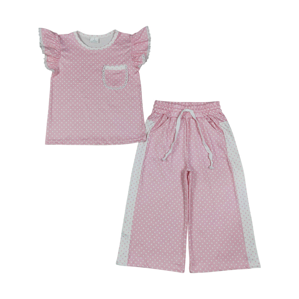 Pink Dots Short sleeve set GSPO2330