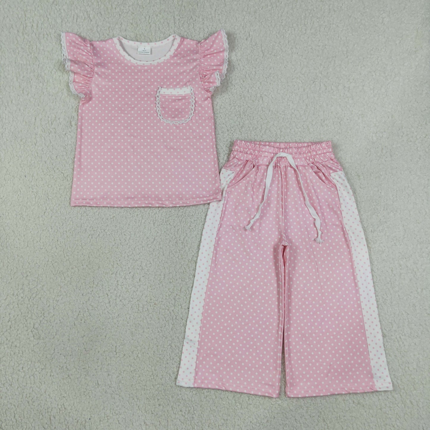 Boutique Colorful Dots Cute Sister Matching Girls Outfits
