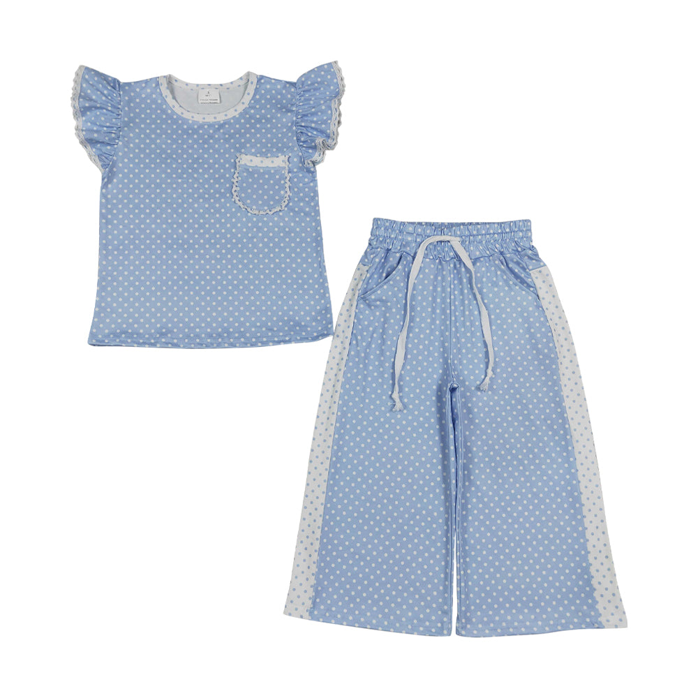Blue Dots Short sleeve set GSPO2331