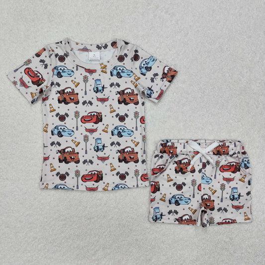 cars print Suit Summer Set
