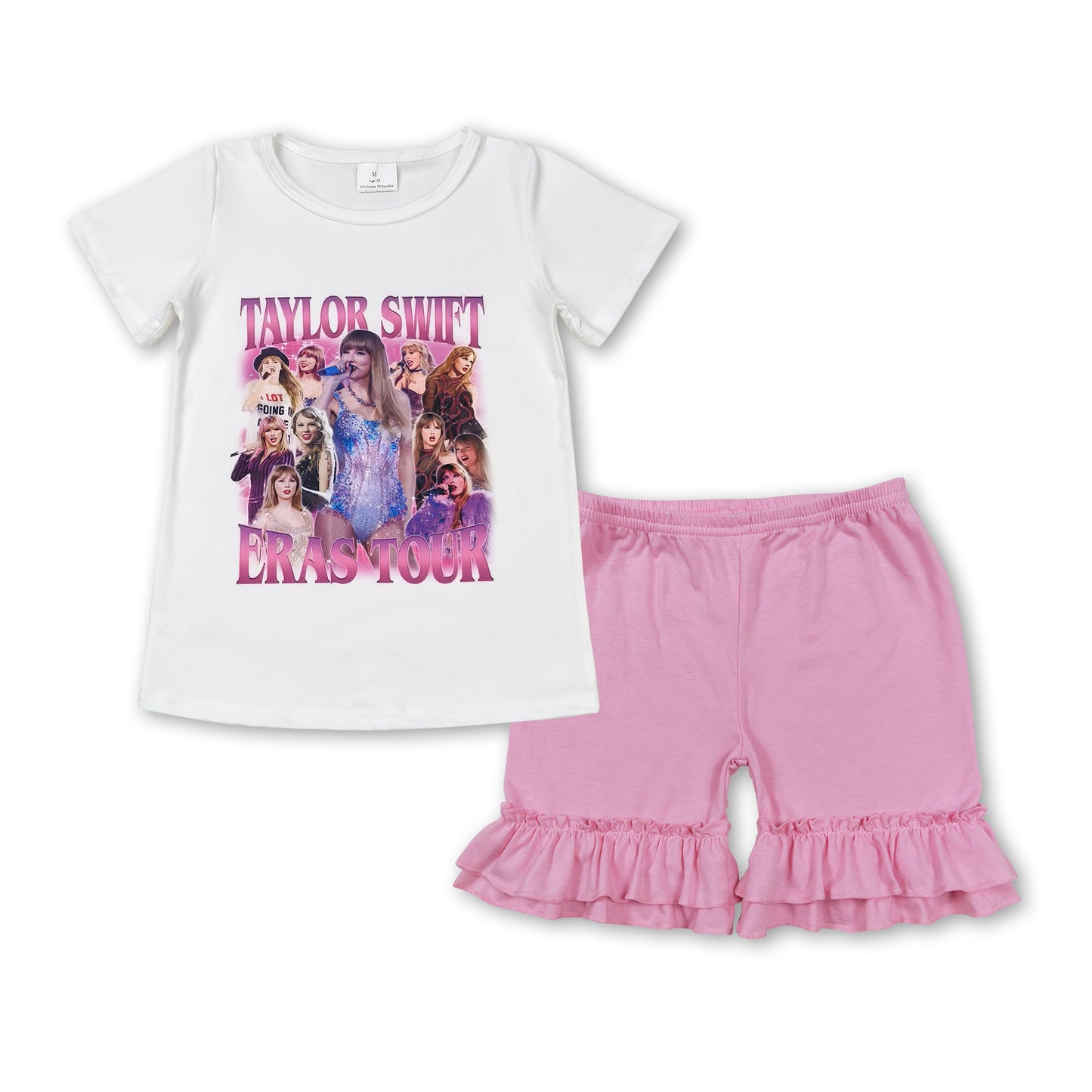 singer pink shorts Girls Summer Set