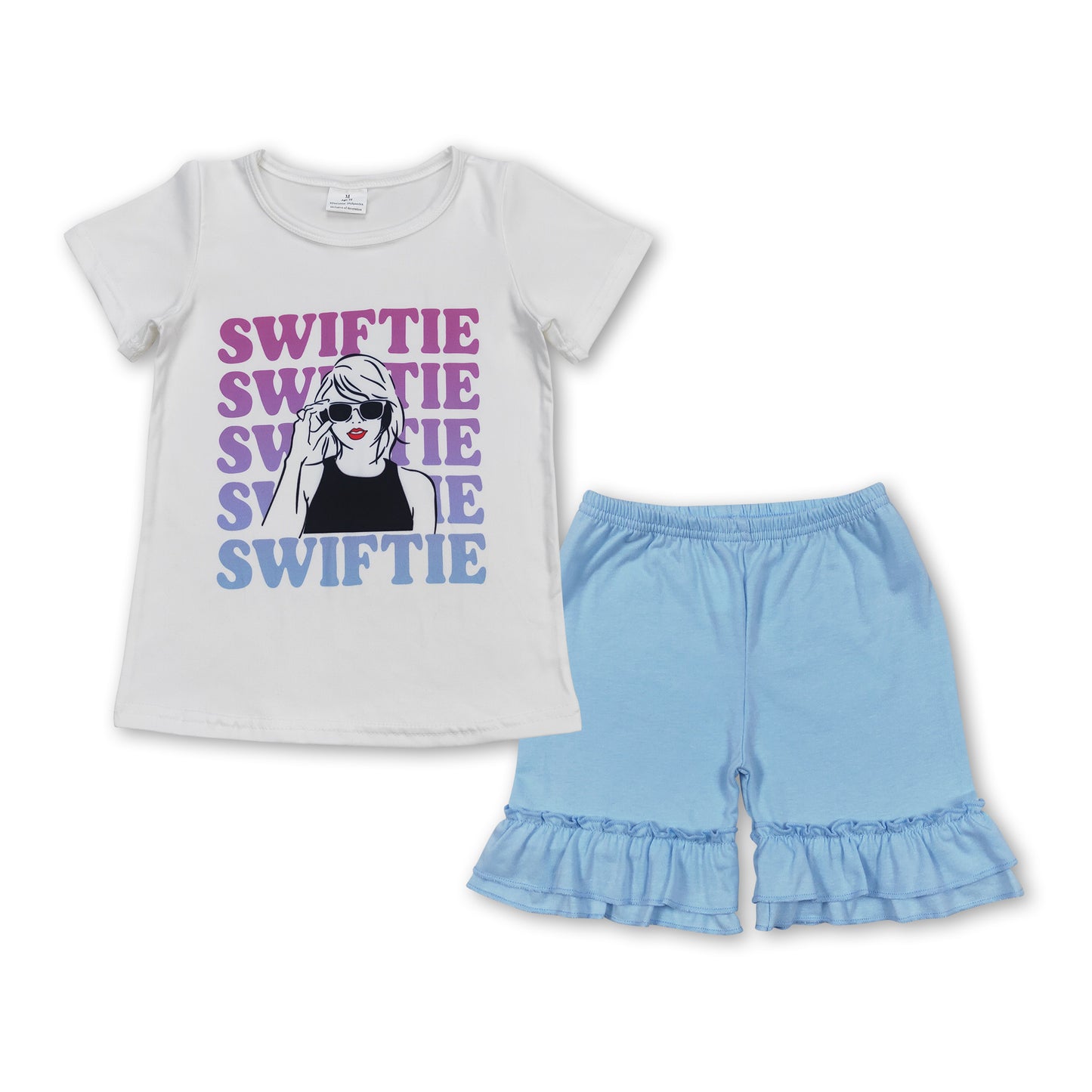 singer blue shorts Girls Summer Set